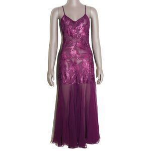 Victoria’s Secret Gold Label Floral Long Slip Dress Maxi Lingerie